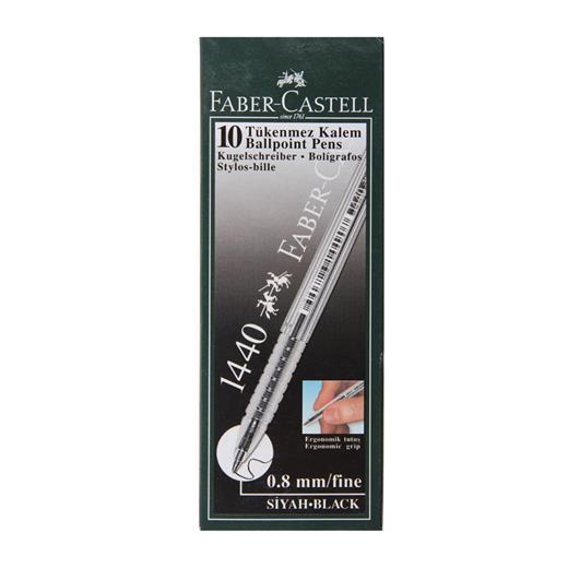Faber 1440 Tükenmez Kalem 0.8 Mm Siyah 10Lu Paket