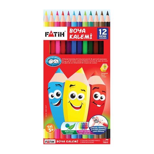 Fatih Kuru Boya 12 Renk Tam Boy