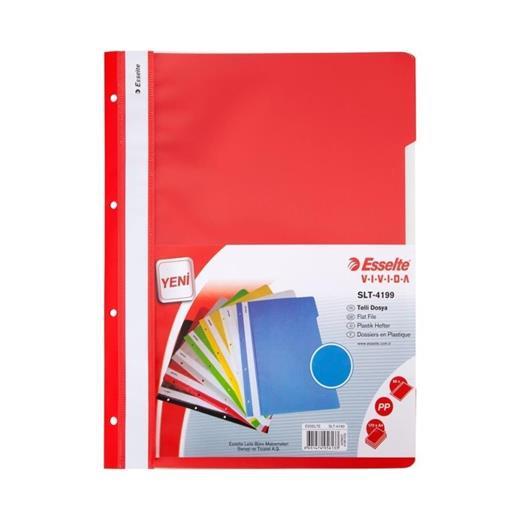 Esselte 4199 Telli Dosya Kırmızı 50Li Paket