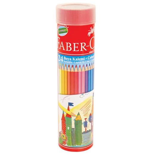 Faber Castell Kuru Boya Metal Tüp Kalemtıraş Hediyeli 24 Renk