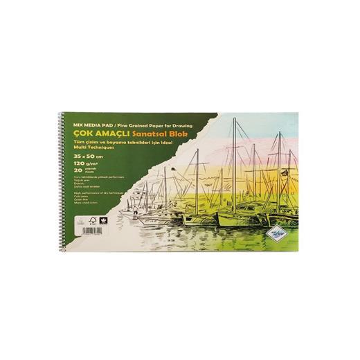 Art Liva Sanatsal Resim Defteri Multi Teknik 20 Sayfa 35X50 120Gr