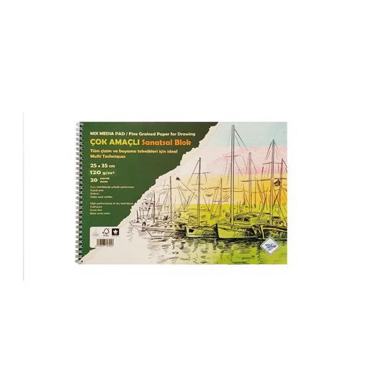 Art Liva Sanatsal Resim Defteri Multi Teknik 20 Sayfa 25X35 120Gr