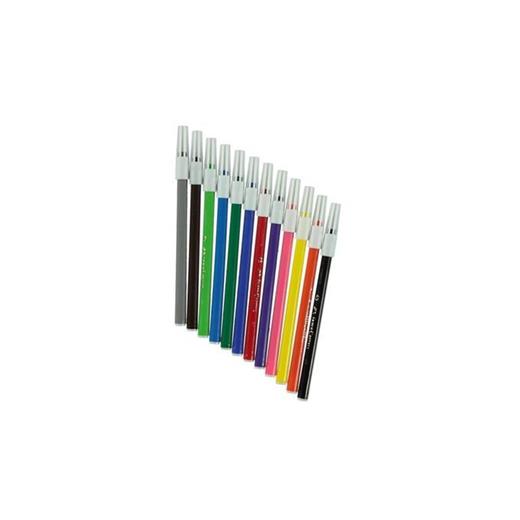 Faber Castell Keçeli Boya Kalemi Yıkanabilir 12 Renk