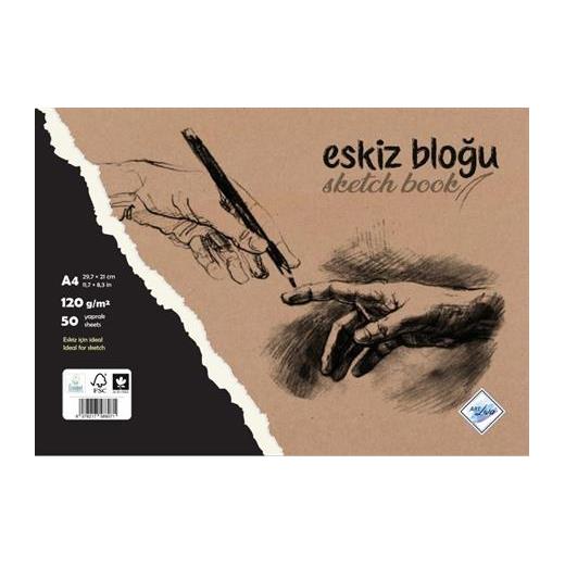 Art Liva Eskiz Ve Çizim Defteri Spiralli 50 Sayfa A4 120Gr