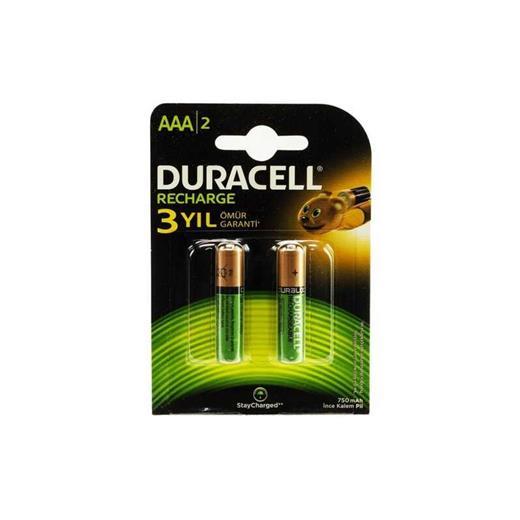 Duracell 750 Mah Şarjlı İnce Pil 2Li