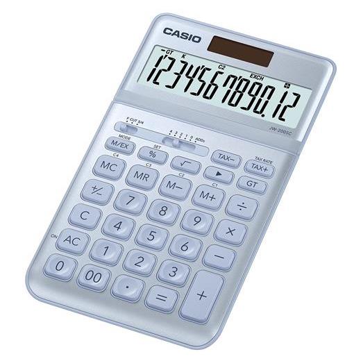 Casio Jw-200Sc-Bu 12 Hane Mavi Masa Üstü Hesap Makinesi