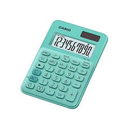 Casio Ms-7Uc-Gn 10 Hane Yeşil Masa Üstü Hesap Makinesi