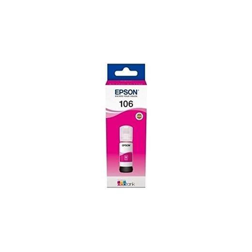 Epson 106 T00R340  Ecotank Mor Kartuş Ink Bottle