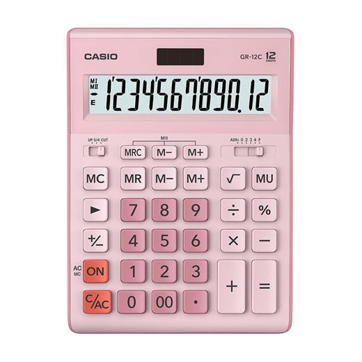 Casio Gr-12C-Pk 12 Hane Pembe Masa Üstü Hesap Makinesi