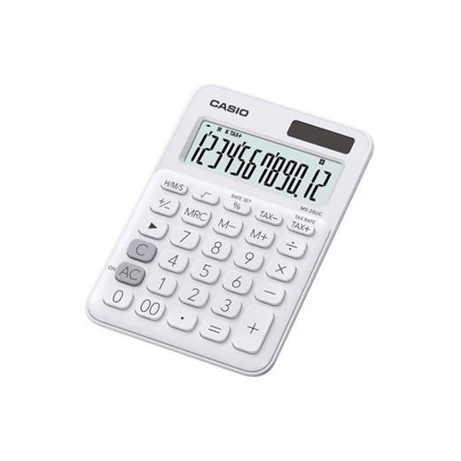 Casio Ms-20Uc-We 12 Hane Beyaz Masa Üstü Hesap Makinesi
