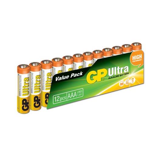 Gp Lr03 Ultra  Alkalin İnce Kalem Pil (12Li) Paket