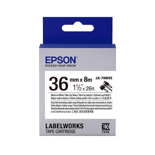 Epson Lk-7Wbvs Slcw Beyaz Üzeri Siyah 36Mm 8 Metre Etiket