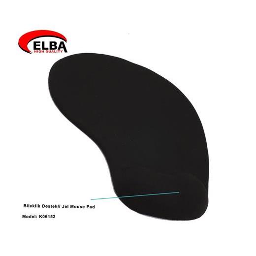 Elba K06152 Bileklikli Jel Mouse Pad Siyah
