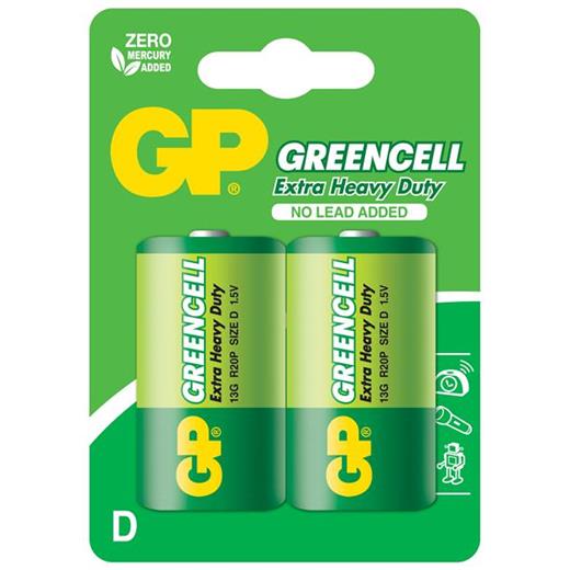 Grencell Gp13G-2Ue2 R20 2Li Paket Çinko Büyük Boy