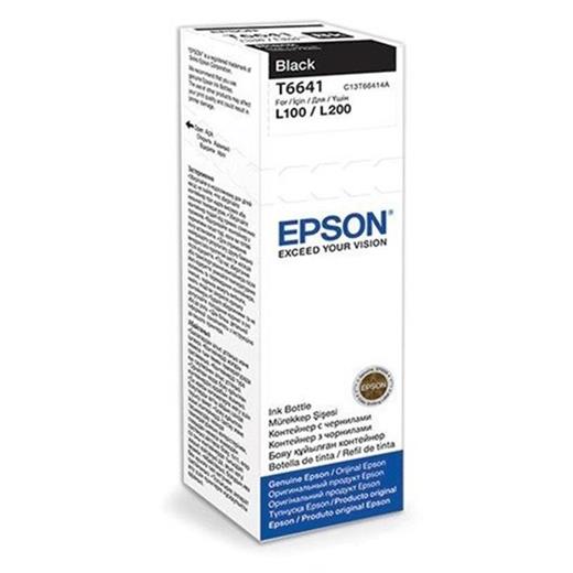 Epson T6641 L100- L200- L300 Siyah Mürekkep Kartuş 70Ml