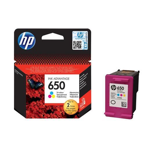 Hp 650 Üç Renkli Mürekkep Kartuşu 2515-3515-1515 Cz102Ae