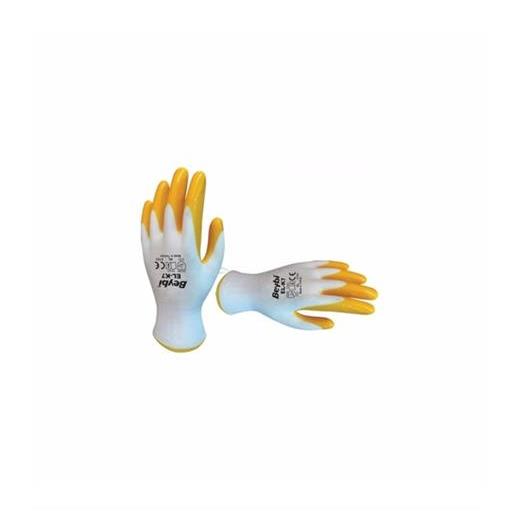 Beybi Nitril Poly Pn7 10Beden Beyaz Sarı 12Li Pake