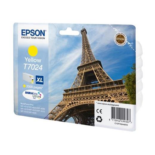 Epson T7024 Yellow Sarı 2.000 Sayfa Mürekkep Kartuş T70244010
