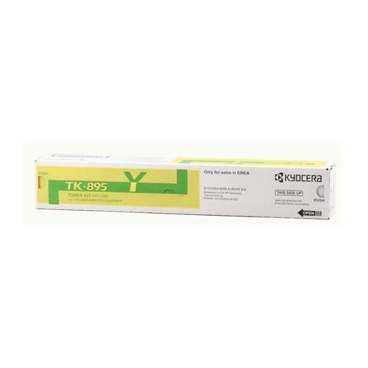 Kyocera Tk-895Y Yellow Sarı Orjinal Fotokopi Toneri Fs-C8020-8025-8520-8525 6.000 Sayfa