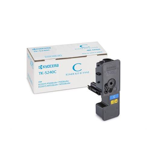 Kyocera Tk-5240C Cyan Mavi Orjinal Fotokopi Toneri Ecosys M5526Cdn-5526Cdw P5026Cdn-5026Cdw 3.000 Sa