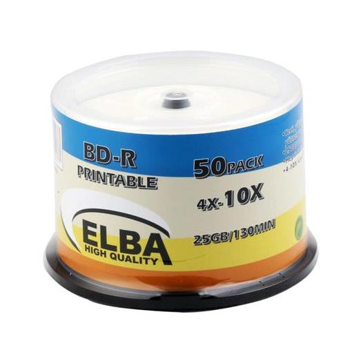 Elba Blu-Ray Bd-R 10X 25Gb 50Li Cake Box Prıntable