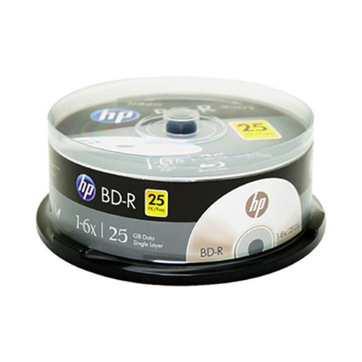Hp Blu-Ray Bd-R 6X 25Gb 25Li Cake Box Printable