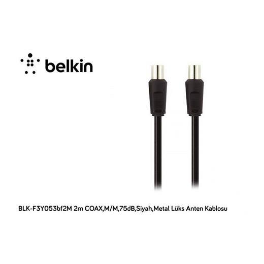 Belkin Blk-F3Y053Bf2M 2Mt Coax,M-M75Db,Siyah,Metal Kablo