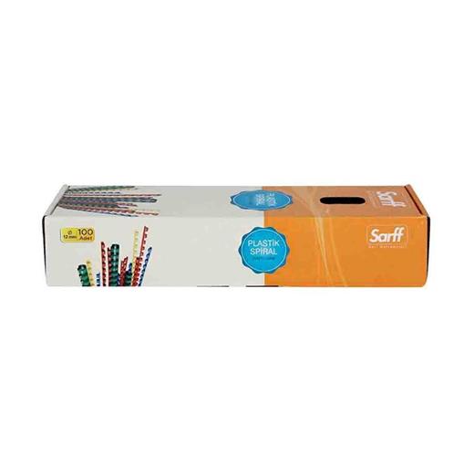 Sarff 12Mm.Mavi  Delux Plastik Spiral 100  Adet