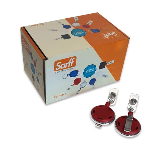Sarff Yuvarlak Kancalı Lüx Kırmızı Yoyo - 25Adet