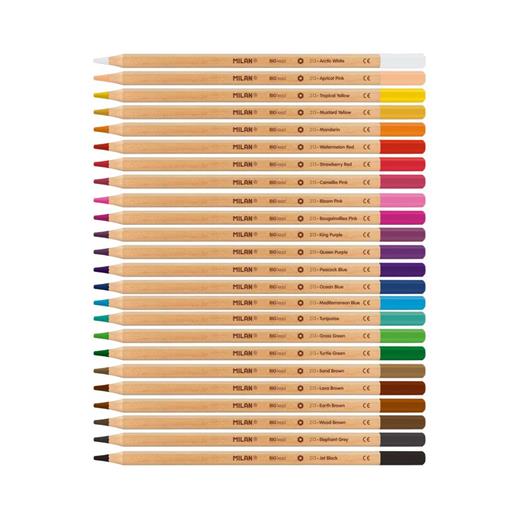 Mılan 80058 Colours Metal Kuru Boya Kalemi - 24 Lü