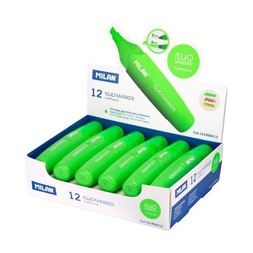 Mılan 161898412 Capsule Fosforlu Kalem Yeşil 12Li