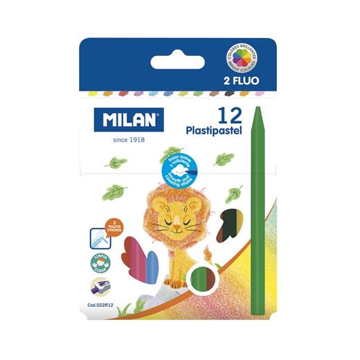 Mılan 022R12 Plastıpastel Mum Pastel Boya 12Lı