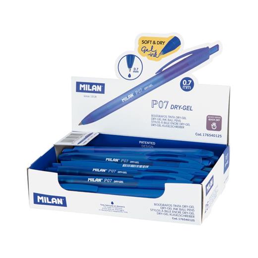 Mılan 176540125 Dry-Gel P07 Mavi Gel Kalem - 25Adet