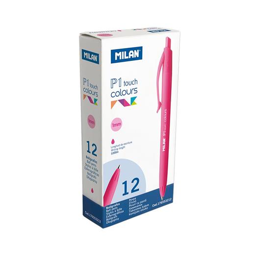 Mılan 176553212 P1 Touch Pembe Tükenmz Kalem - 12Adet
