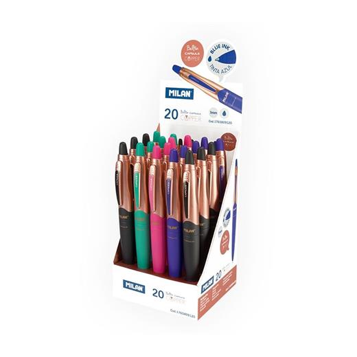Mılan 1765809120 Capsule Copper  Tükenmez Kalem - 20Adet