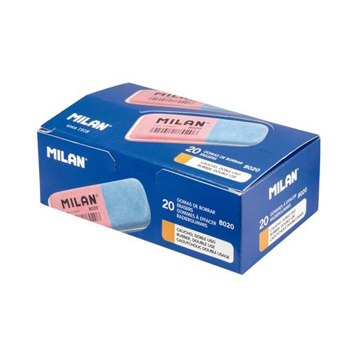 Mılan Ccm8020 Sentetik Silgi - Çift Renkli - 20Adet