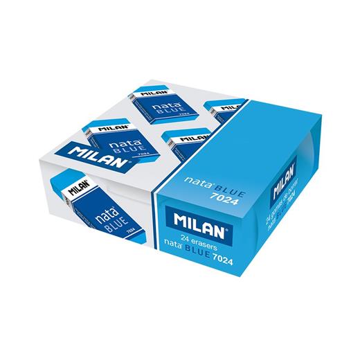 Mılan Cpm7024B Nata® Plastik Mavi Silgi(Sınav) - 24Adet