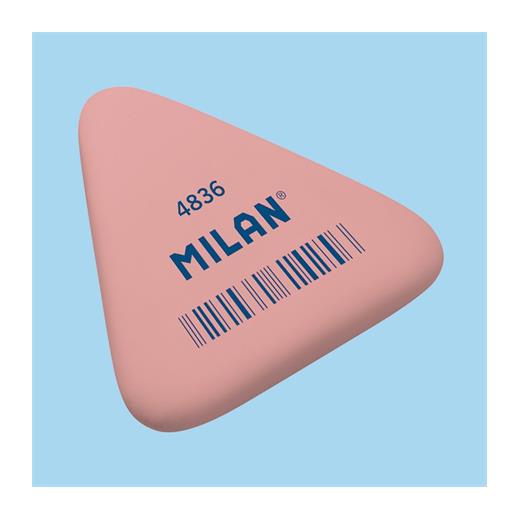 Mılan Pnm4836 Esnek Sentetik Üçgen Silgi - Pembe - 36Adet