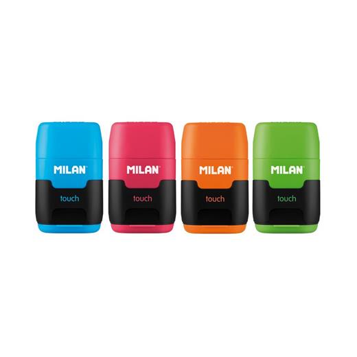 Mılan 4706116 Compact Kalemtraş/Silgi(Touch Duo) - 16Adet