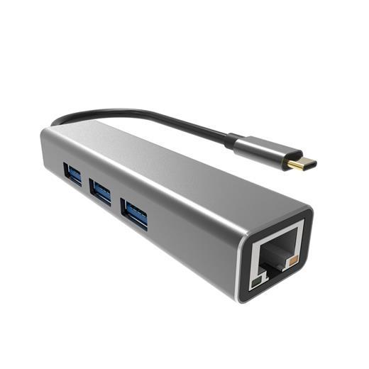 Vcom Dh311A Type-C To Usb3.0-3+Rj45 Çoklayıcı