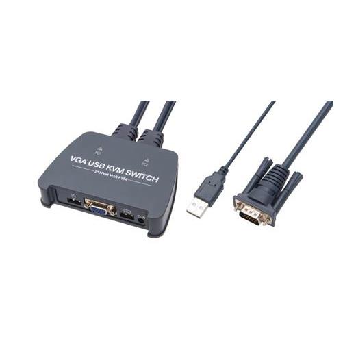 Vcom Dd211-2K 2 Port Vga 1080P@60Hz Plastik Kasa Kvm Switch