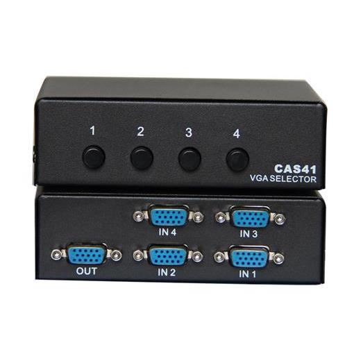 Vcom Dd174 4-1 Port Manuel 350Mhz Metal Vga Switch