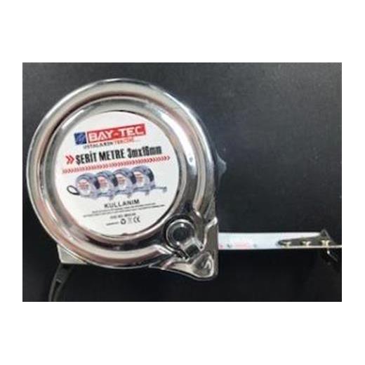 Bay-Tec Mk4145 3Mt 16Mm Krom Şerit Metre