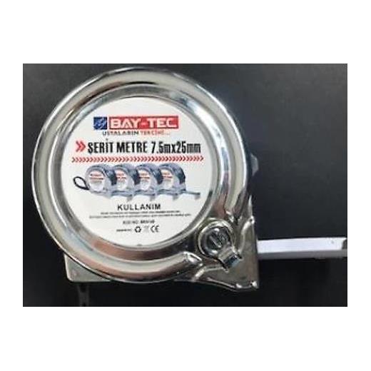 Bay-Tec Mk4148 7.5Mt 25Mm Krom Şerit Metre