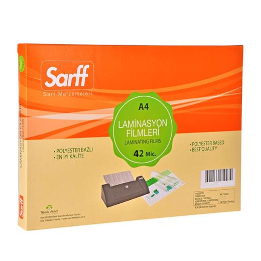 Sarff 42Mıc Laminasyon Filmleri - A4(216X303) - 100Adet