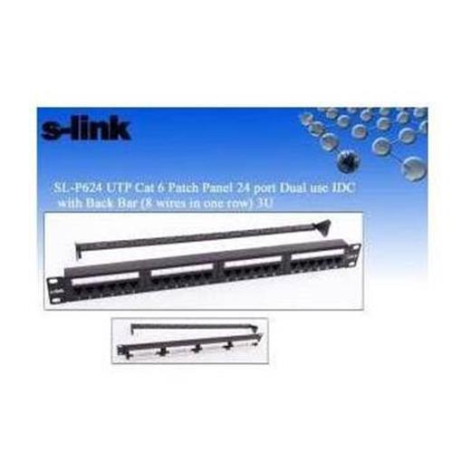 S-Link  Sl-F624 24Lü Utp Cat6 Patch Panel