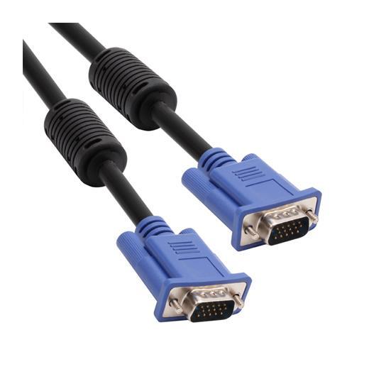 Vcom Cg341Ad-10.0 Mavi Konnektör Siyah 10Mt Vga-M-Vga-M Kablo