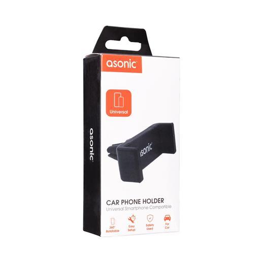 Asonic As-H01 Universal Ayarlanabilir Siyah Araç Telefon Tutucu