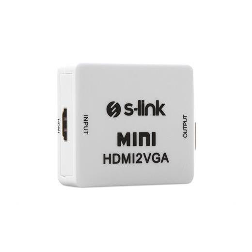 S-Link Sl-Hvc10 Hdmı To Vga + Audio Çevirici
