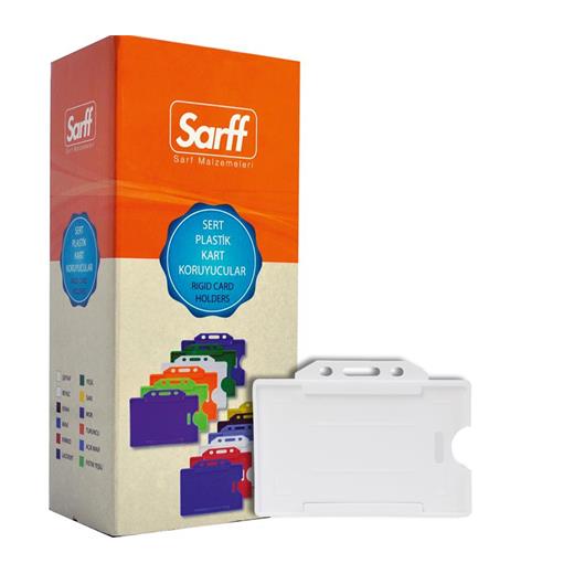 Sarff Beyaz Sert Kart Kabı - 50Adet